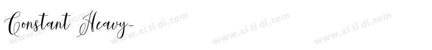 Constant Heavy字体转换